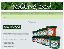 Tablet Screenshot of naturefood.com.pl